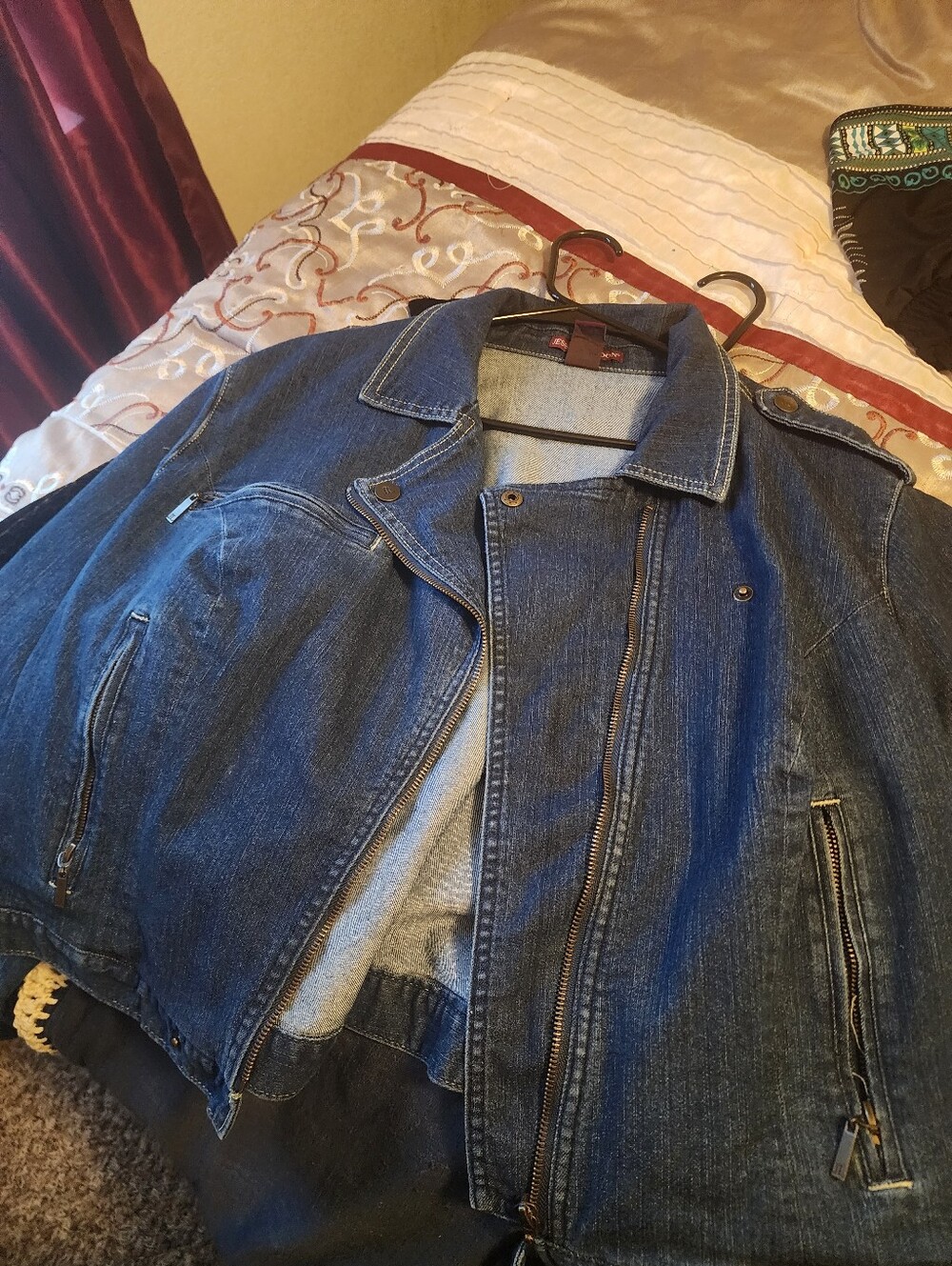 Jessica London Dark Blue Denim 2pc Jeans And Jacket